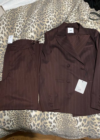 Adil ışık yünlü yeni sezon çizgili takım - Görsel 6