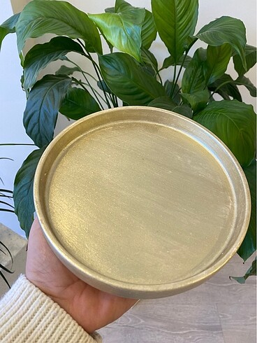 Dekoratif gold tabak