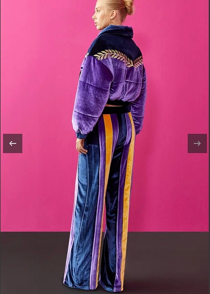 Adil ışık kadife pantolon - Görsel 4