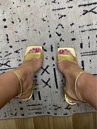 Adil ışık gold tek bantlı ayakkabı - Görsel 5