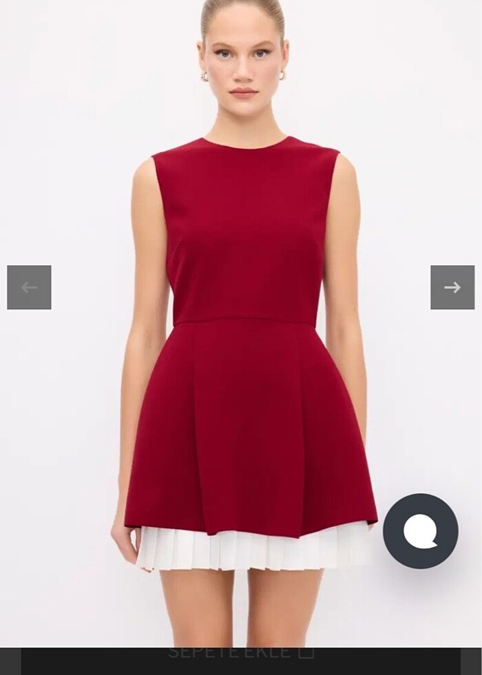 Nightzoom piliseli elbise - Görsel 2