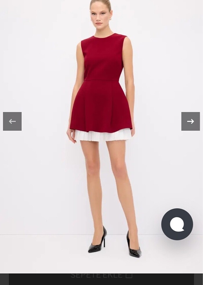 Nightzoom piliseli elbise - Görsel 3