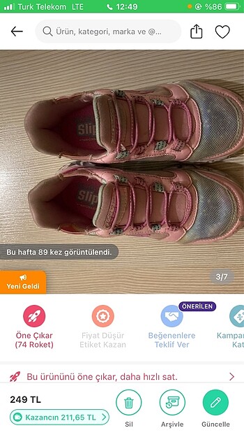28 Beden Spor Ayakkabı
