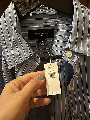 xs Beden Yeni sezon Banana Republic crop gömlek.