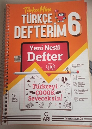 6.sınıf türkçe arı yayınları defteri 