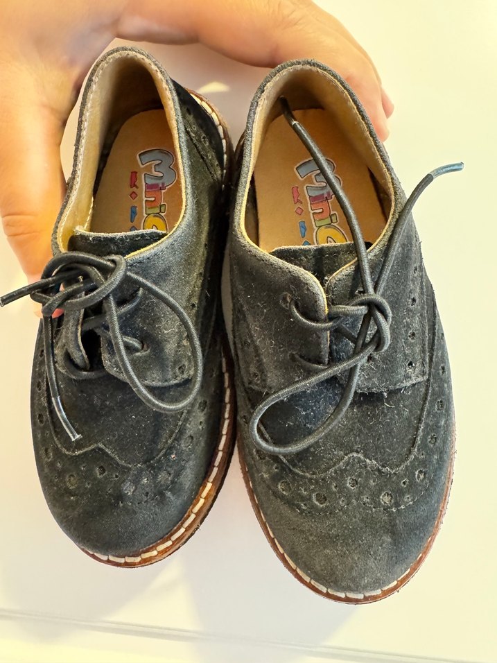 Kahverengi Süet Çocuk Özel Gün Ayakkabısı - Görsel 2