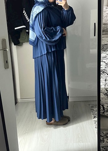 İndigo Pilise Etek Takım - Görsel 2