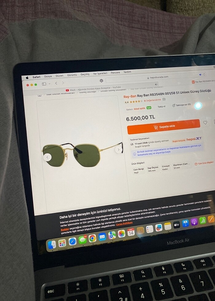 rayban kadın güneş gözlüğü - Görsel 2