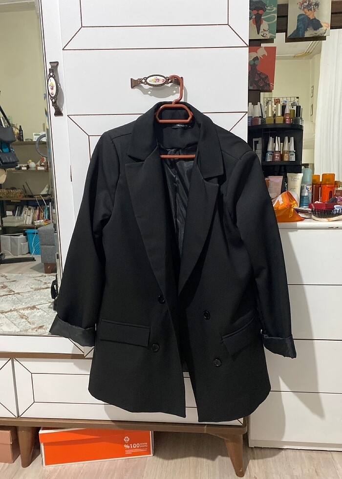 blazer ceket siyah - Görsel 2