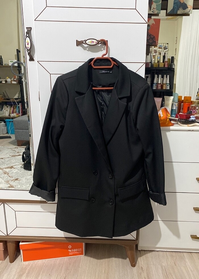blazer ceket siyah - Görsel 3