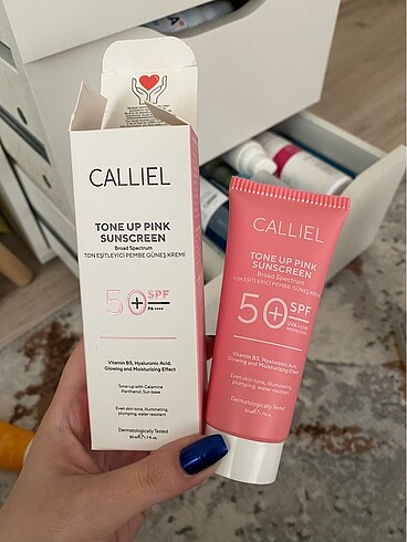 calliel güneş kremi renkli ton eşitleyici