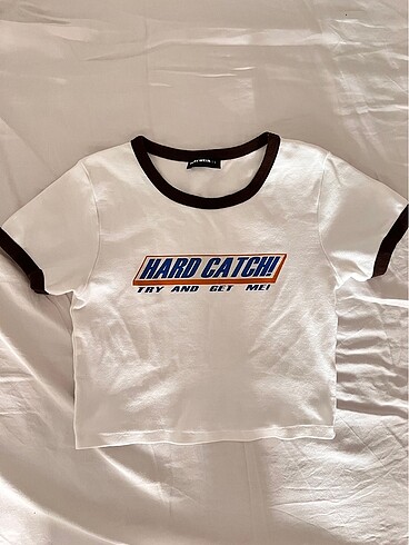 Yazılı Crop Tshirt
