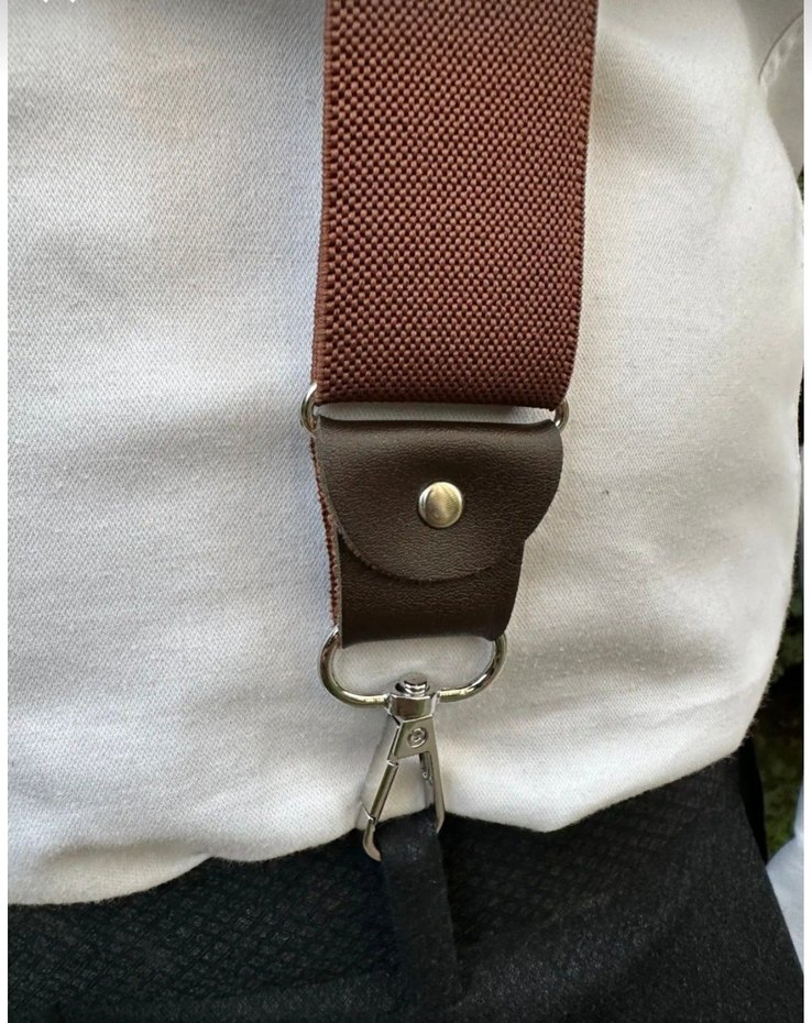 sütlü kahve kancalı Pantolon Askısı - Görsel 4