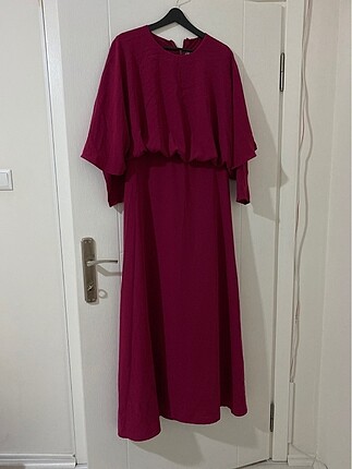 Pembe şık sade abiye