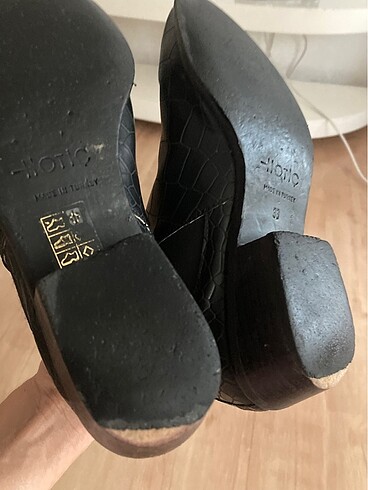 38 Beden Kısa bot hafif topuklu topuk yüksekliği 3cm kadar