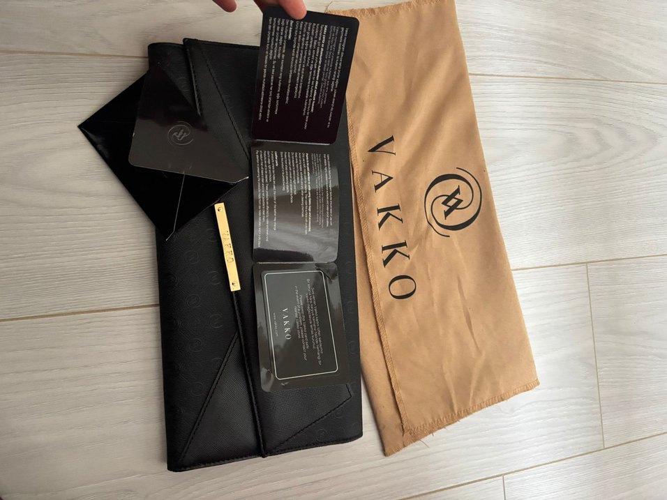 Vakko Siyah Kadın Portföy Çanta Clutch - Görsel 2