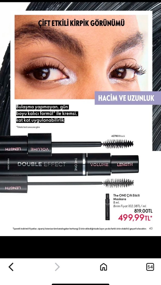 Oriflame The One Siyah Maskara - Görsel 3