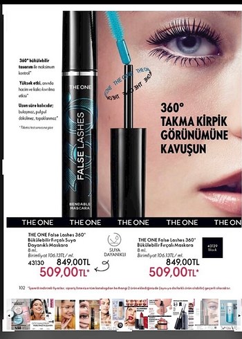 Oriflame The One siyah Maskara - Görsel 2