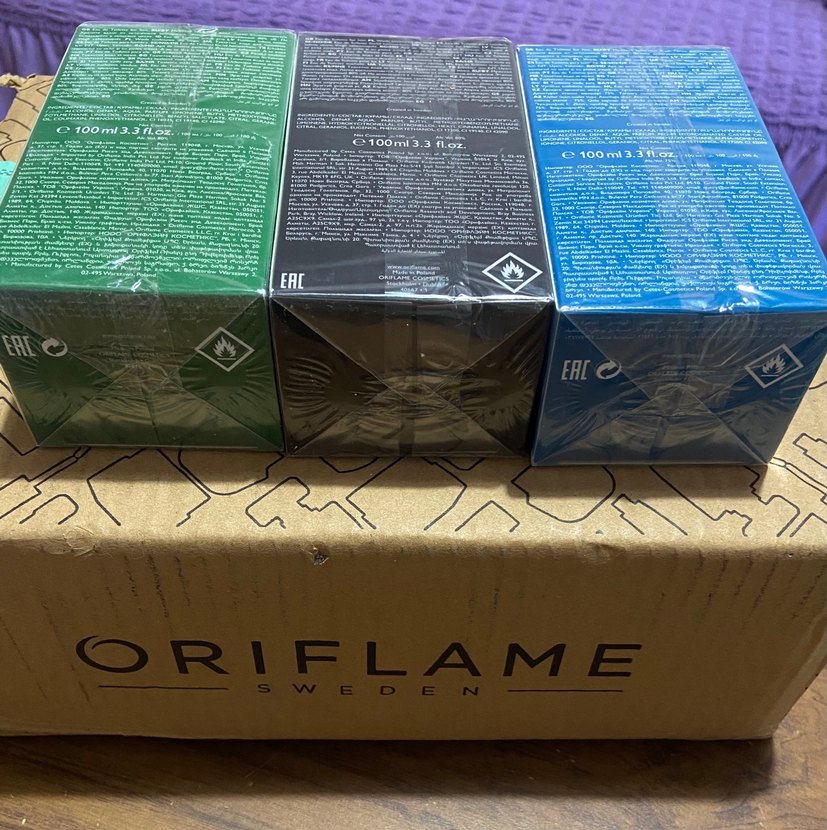 Oriflame Glacier Erkek Parfüm Seti Siyah - Görsel 2