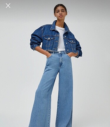 pull&bear geniş paça jean