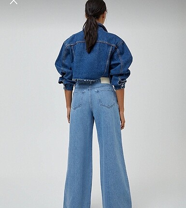 Pull and Bear pull&bear geniş paça jean