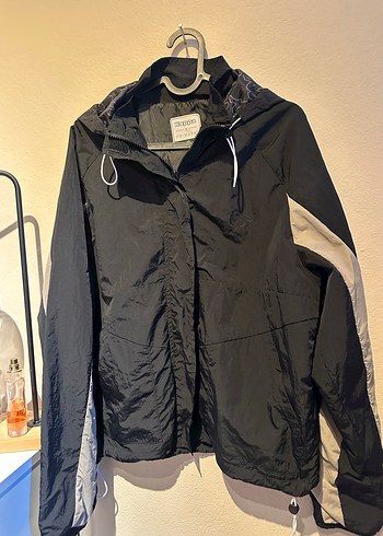 Kappa Gri kadın Kapüşonlu Rüzgarlık - Görsel 4