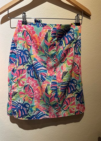 Renkli Dökümlü Mini Bohem Etek - Görsel 3