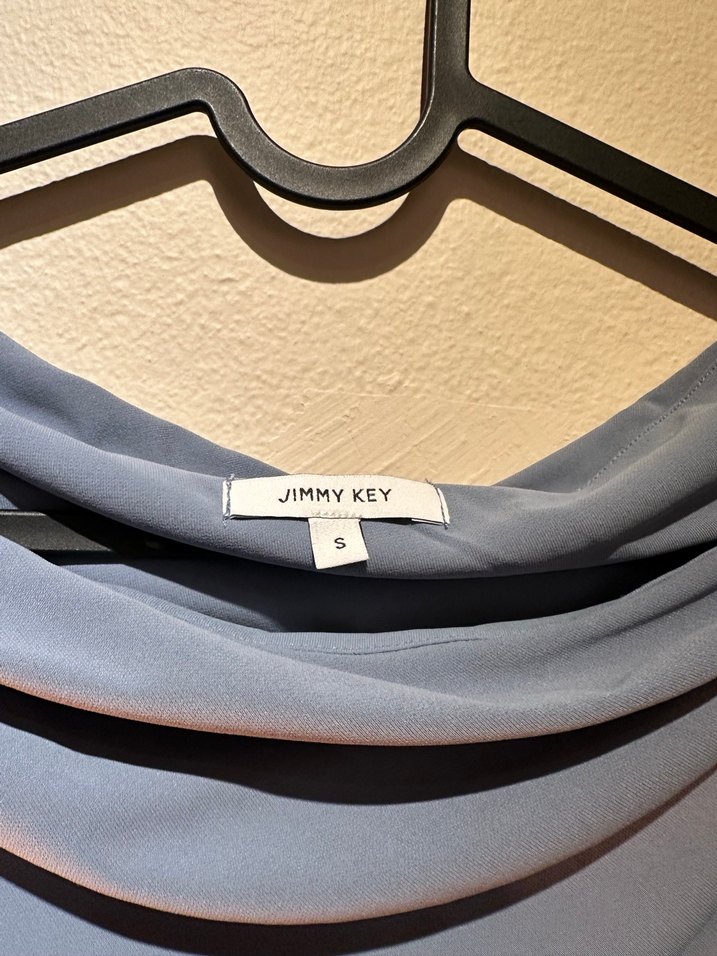 Gri Drapeli Uzun Abiye Elbise - Görsel 2