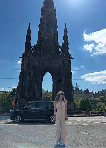 Bej Kemerli Keten Kadın Takım - Görsel 4