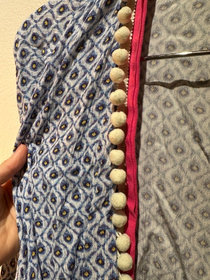 Bohem Gri Desenli Uzun Kadın Kimono - Görsel 2