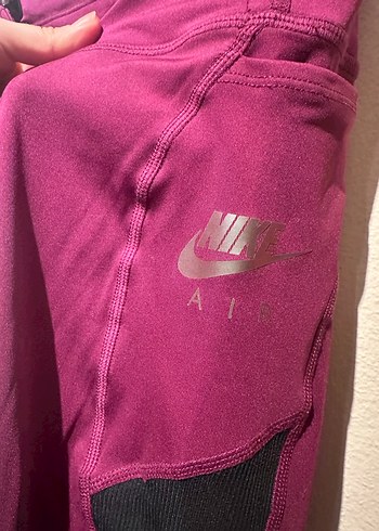 Bordo Kadın Spor Tayt Velcro Detaylı - Görsel 5