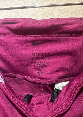 Bordo Kadın Spor Tayt Velcro Detaylı - Görsel 2