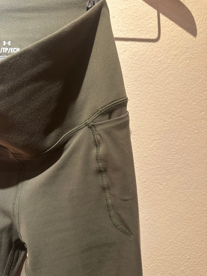 Kemer Detaylı Haki Spor Tayt - Görsel 2