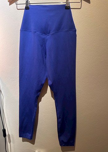 Lacivert Drapeli Kadın Tayt - Görsel 5