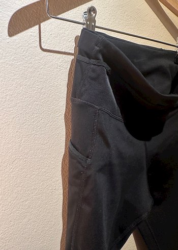 Fermuarlı Siyah Spor Kadın Tayt - Görsel 4