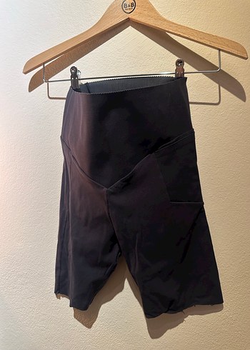 Kadın Siyah Midi Baskılı Tayt - Görsel 5