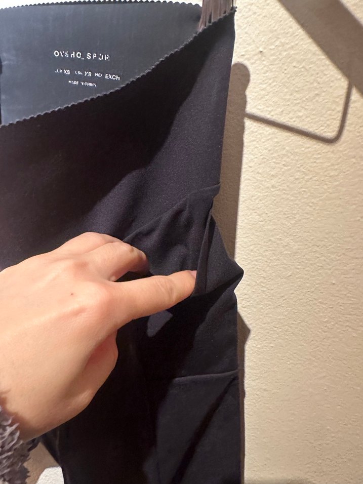 Kadın Siyah Midi Baskılı Tayt - Görsel 2