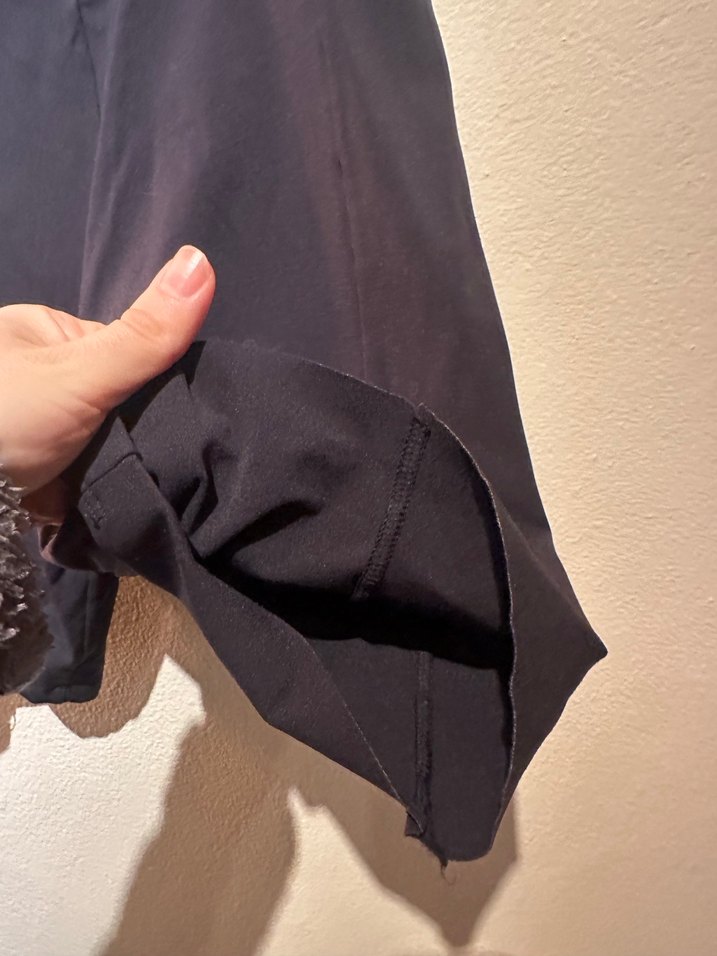 Kadın Siyah Midi Baskılı Tayt - Görsel 4