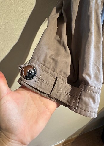 Zara Bej Kadın Suni Kürk Detaylı Midi Ceket