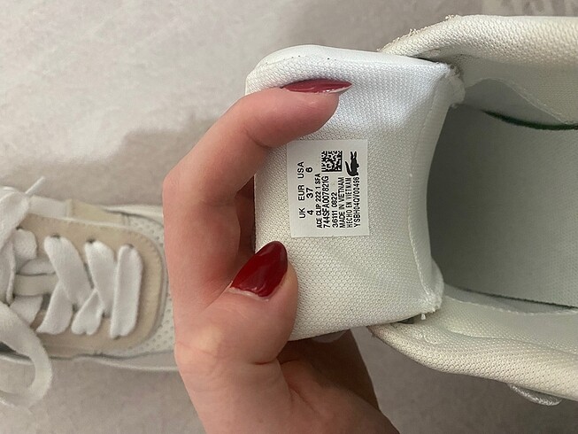 37 Beden lacoste sticker ayakkabı