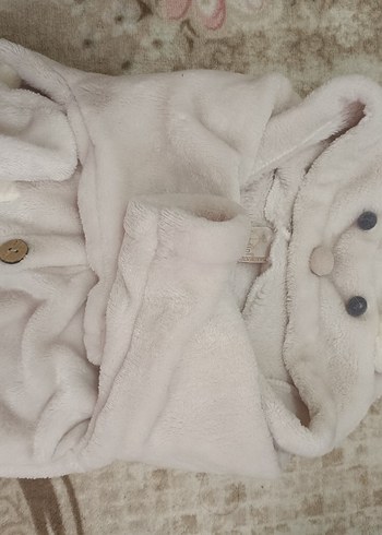 Peluş Beyaz  Bebek Tulum - Görsel 3