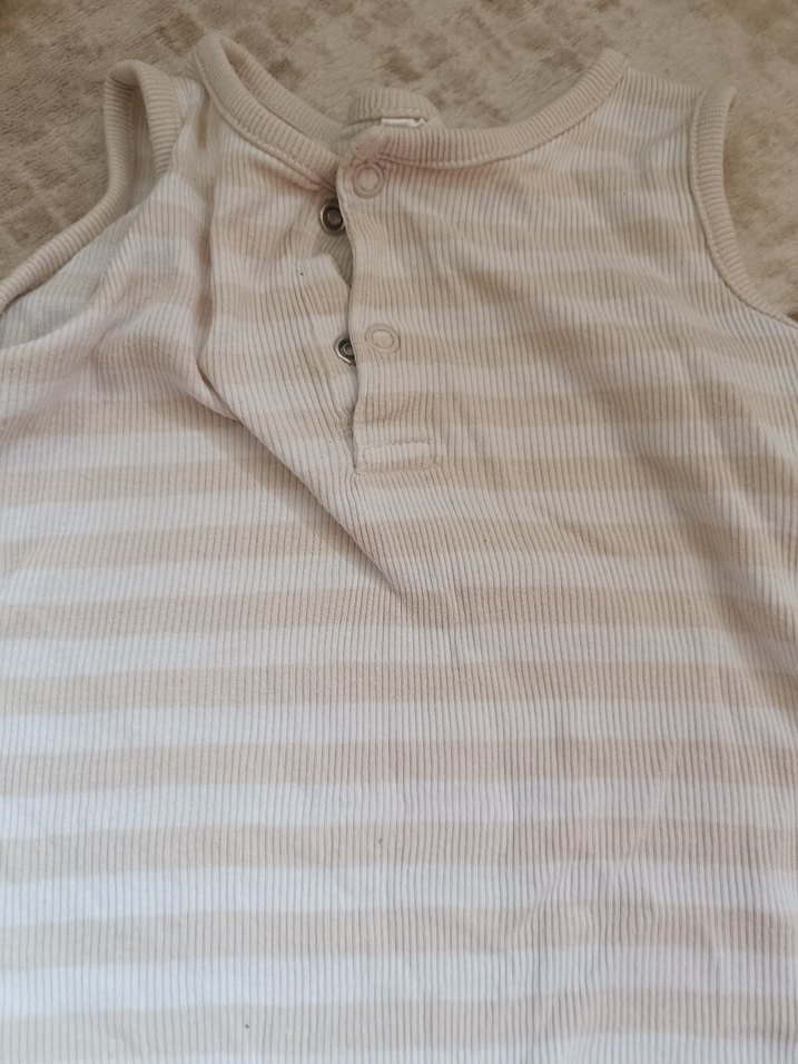 Bej Renkli Çizgili Yastık Kılıfı 6 aylık - Görsel 2