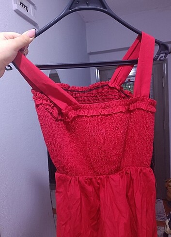 kırmızı elbise L ve xl
