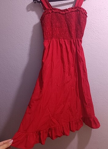 l Beden kırmızı Renk kırmızı elbise L ve xl