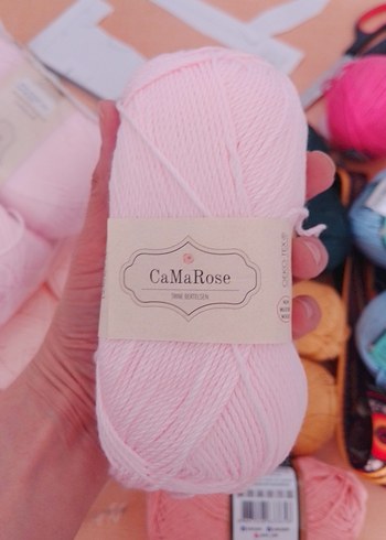  Pastel Pembe El İşi İpliği