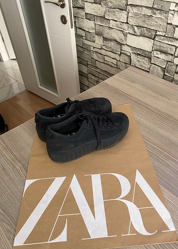 Zara Zara Siyah Platform Topuklu Kadın Spor Ayakkabı