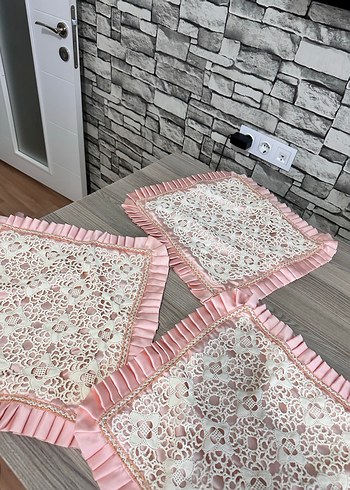 Nakışlı Pembe Yatak Örtüsü - Görsel 10
