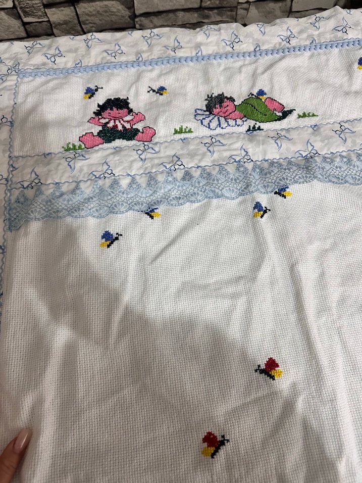 Nakışlı Pastel Renkli Çocuk Battaniyesi - Görsel 3