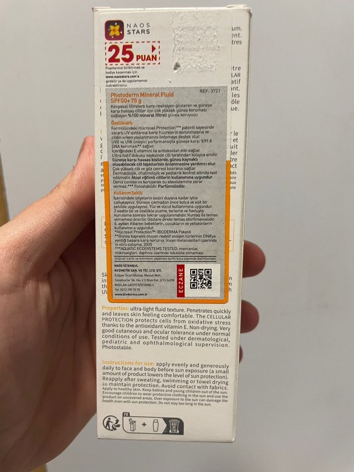 Bioderma Photoderm Mineral Fluid SPF 50 Güneş Koruyucu - Görsel 2