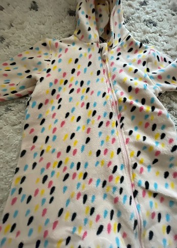 Renkli Polar Bebek Tulum - Görsel 2